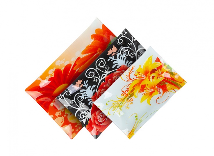 سینی پذیرایی شیشه ای Queens