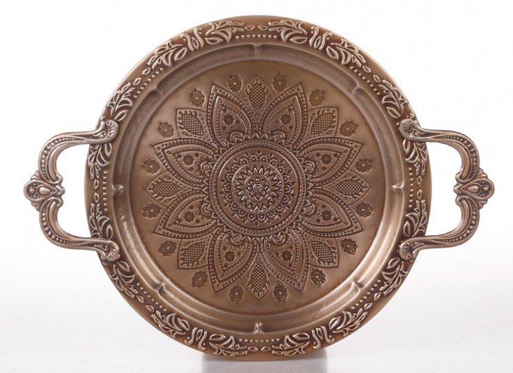 سینی فلزی دسته دار