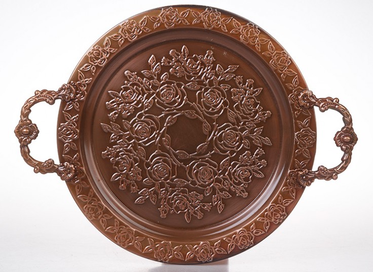 سینی فلزی طرح برجسته