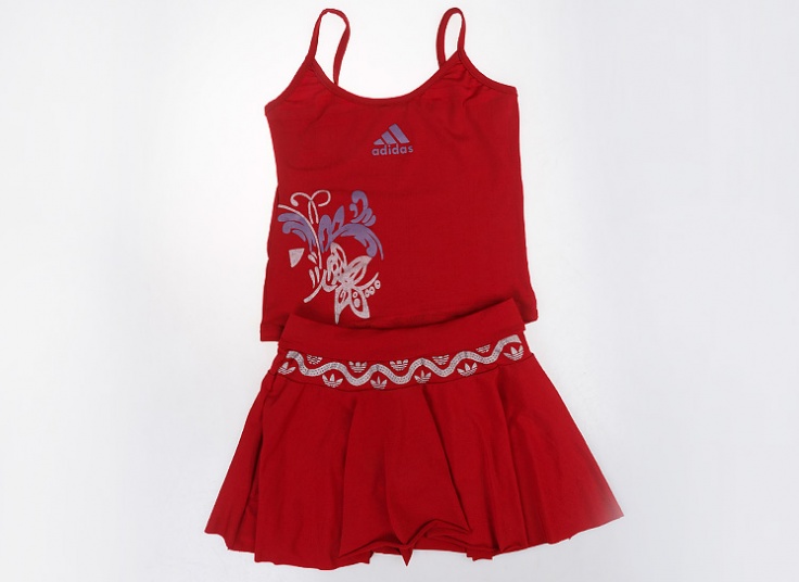 ست تاپ و دامن تنیسی طرح adidas