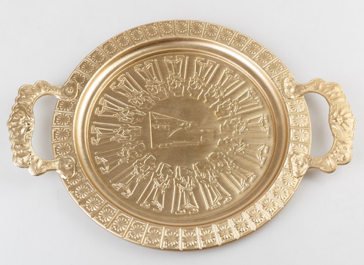 سینی فلزی طرح برجسته