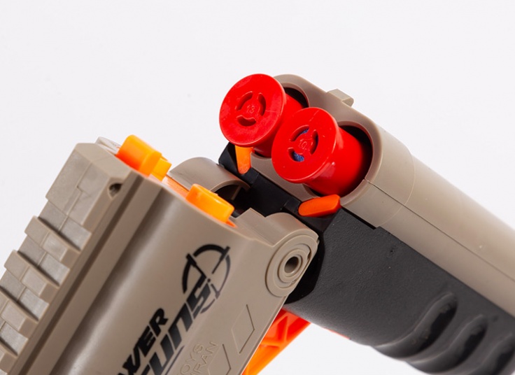 تفنگ اسباب بازی دولول پوکه پران