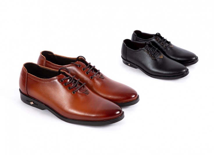 کفش مردانه بندی چرم Armani