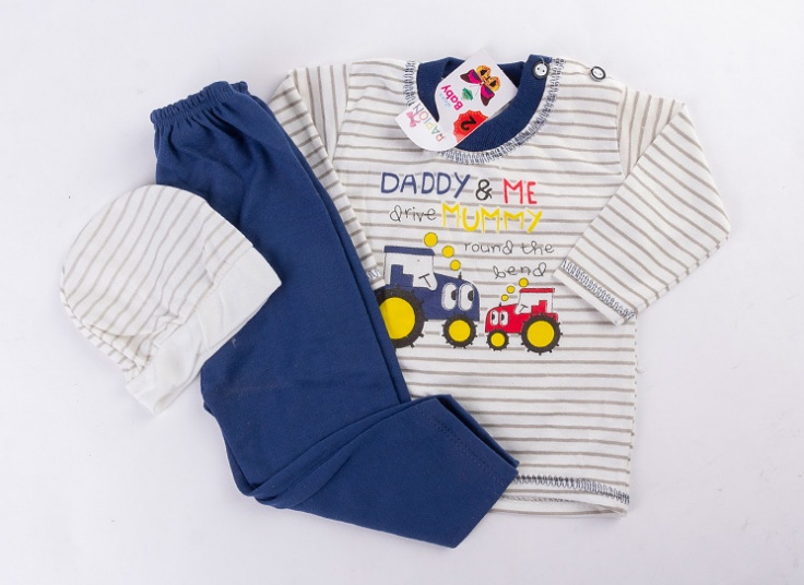 ست سه تکه نوزادی baby papion