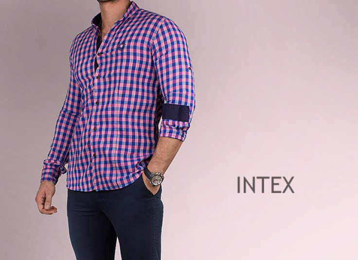 پیراهن چهارخانه INTEX مدل 158