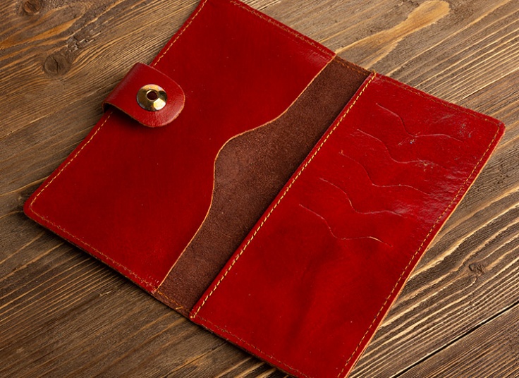 کیف پول و موبایل چرم طبیعی