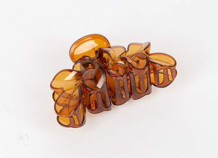 کلیپس مو شیشه‌ای طرح برگ