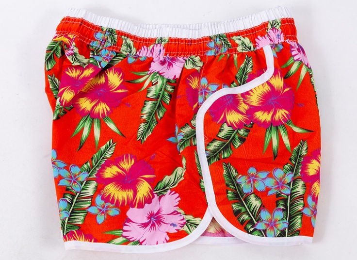 شلوارک زنانه طرح هاوایی