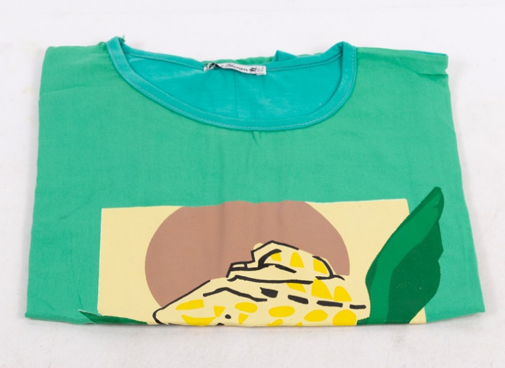 تاپ آستین افتاده چاپدار