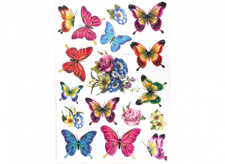 استیکر سه بعدی Butterflies
