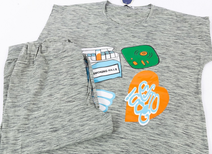 تاپ شلوارک زنانه No Smoking