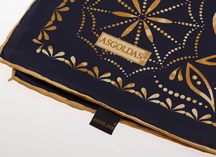 روسری ساتن دست دوز ASGOLDAS