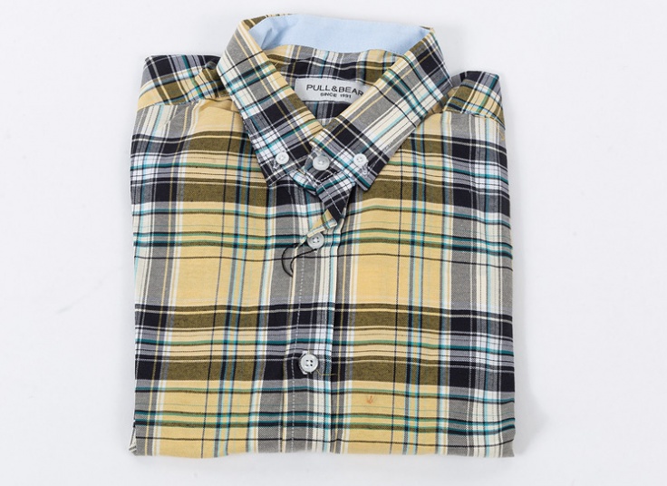 پیراهن چهارخانه Pull&Bear