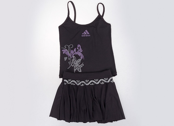 ست تاپ و دامن تنیسی طرح adidas