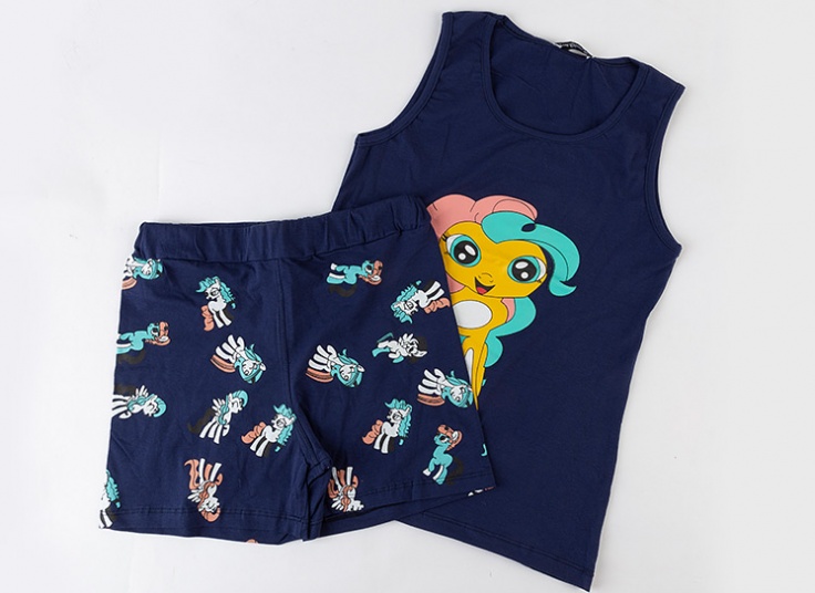 ست تاپ و شلوارک Unicorn