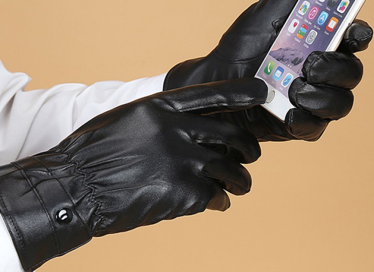 دستکش تاچ چرم زنانه