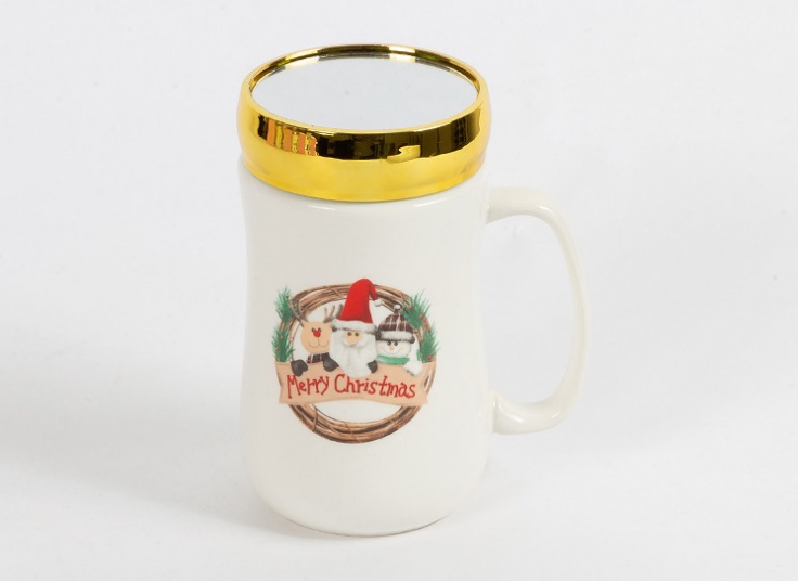 ماگ درب دار آینه ای