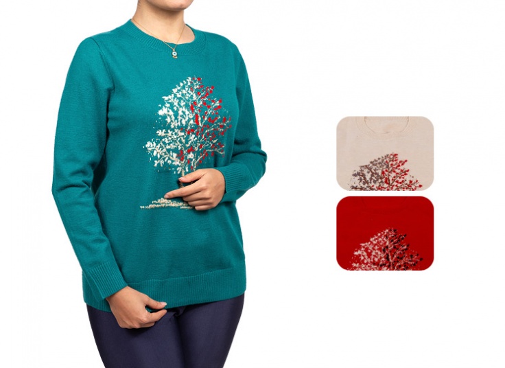 بلوز بافت زنانه نگین دار