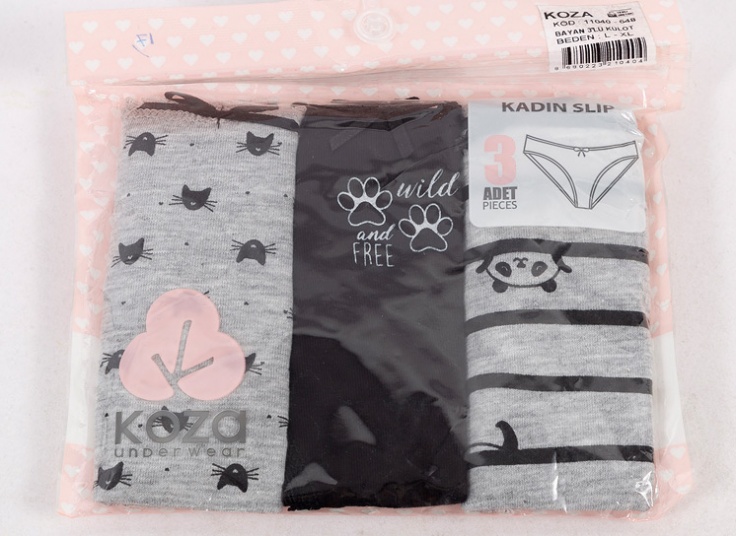 پک سه عددی لباس زیر زنانه KOZA