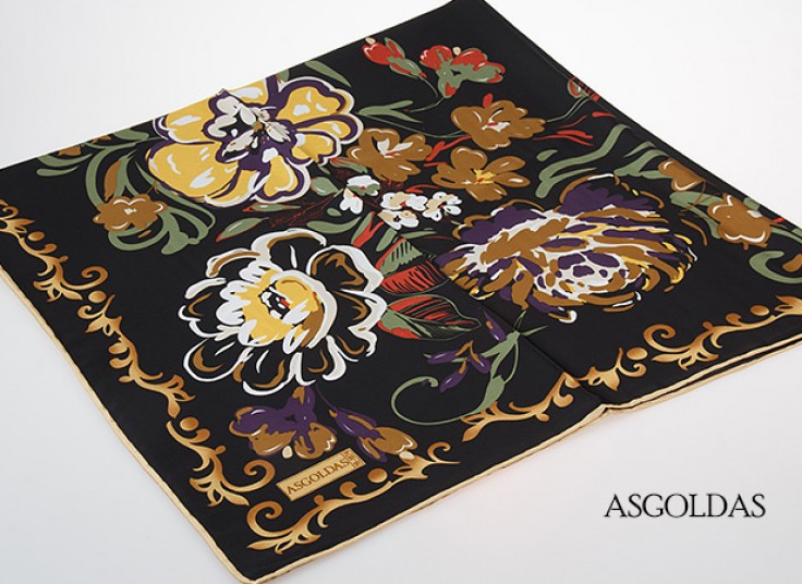روسری دست دوز ابریشم ASGOLDAS