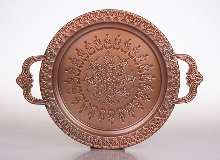 سینی فلزی طرح برجسته