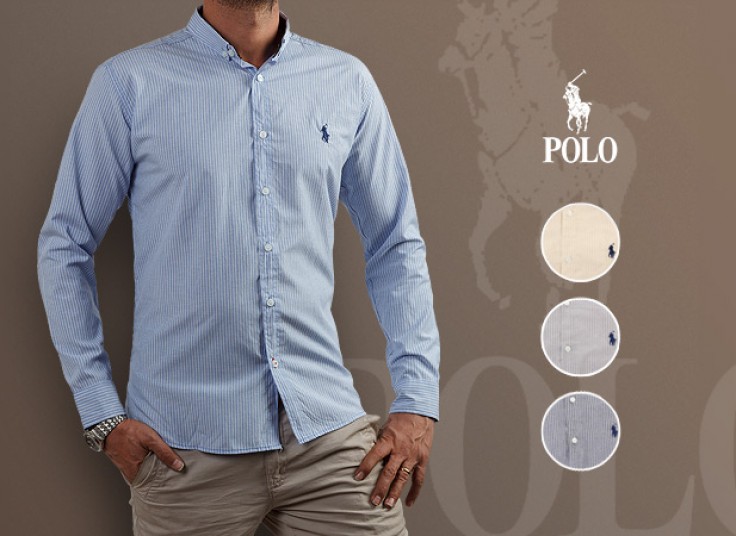 پیراهن راه راه مردانه طرح Polo Ralph Lauren