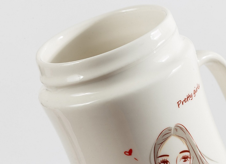 ماگ درب دار آینه ای