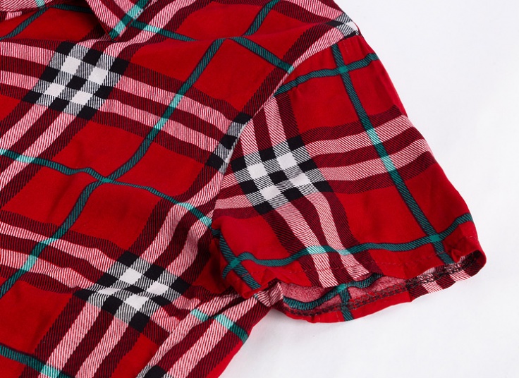 شومیز گره‌ای چهارخانه