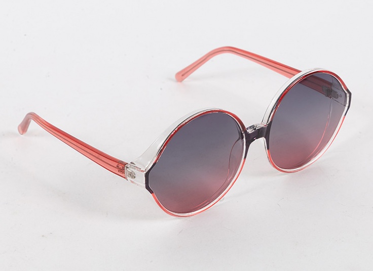 عینک آفتابی فریم گرد بزرگ