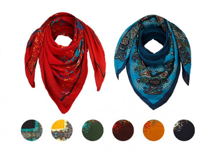 روسری نخی طرحدار