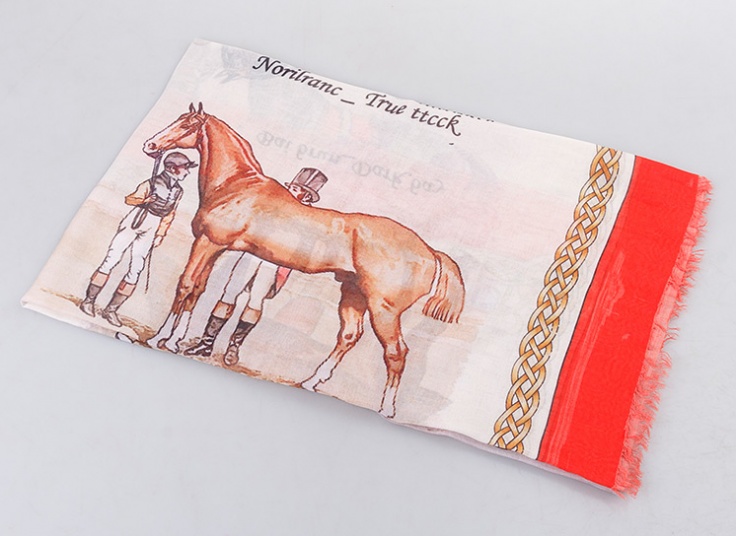 روسری نخی طرح Hermes