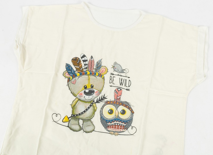 تیشرت زنانه چاپدار