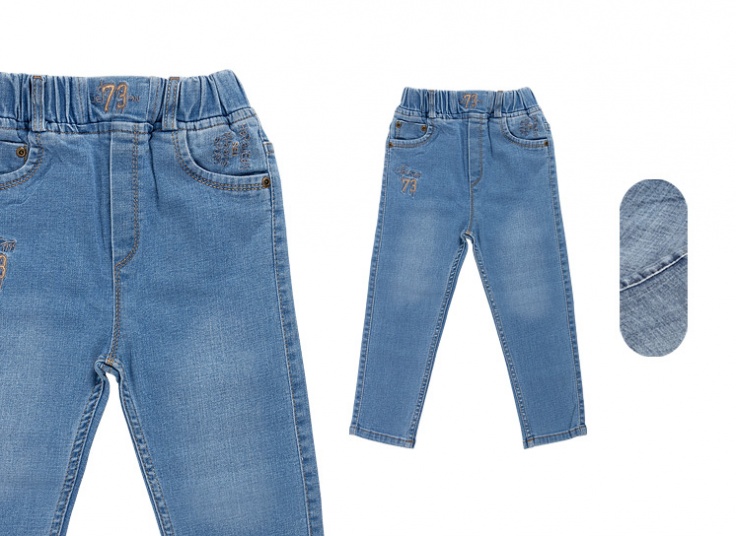 شلوار جین گلدوزی دخترانه HERA