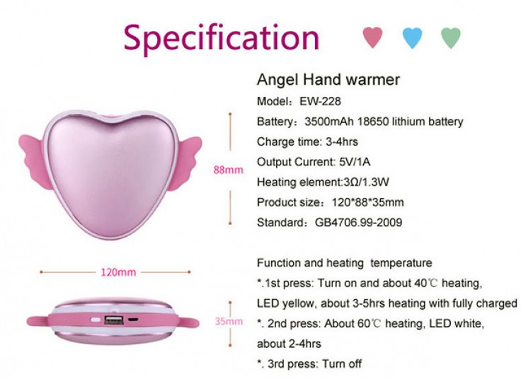 گرمکن دست ANGEL hand warmers