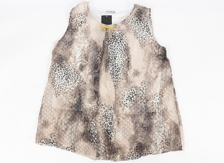 تاپ طرح دار حریر زنانه