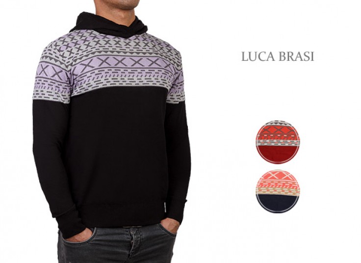 پلیور بافت مردانه LUCA BRASI