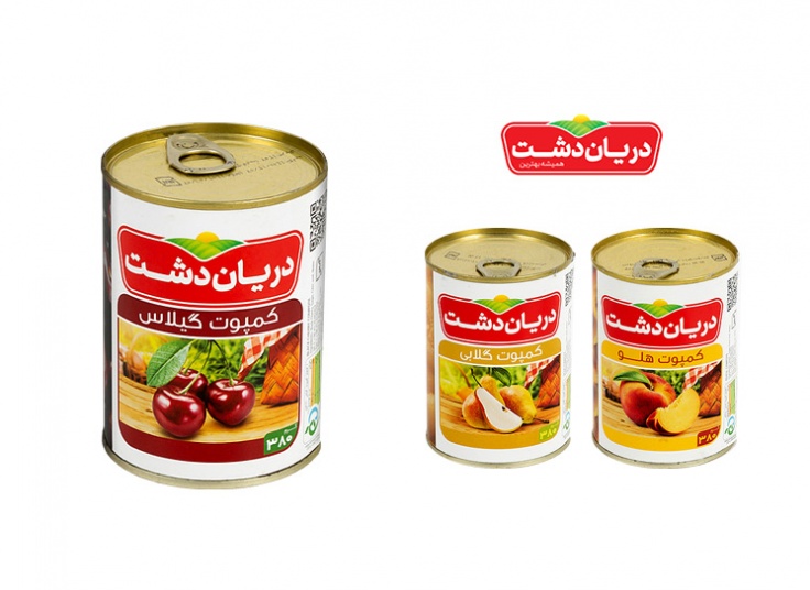 انواع کمپوت دریان دشت