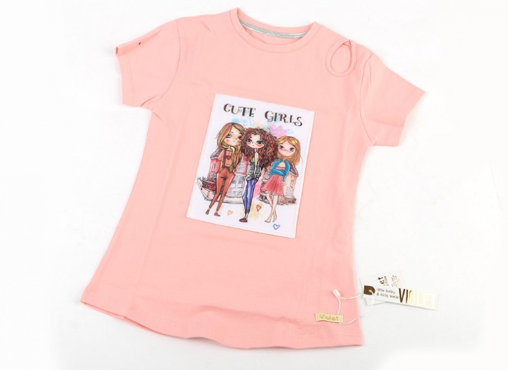 تیشرت بچگانه طرح‌دار Violet