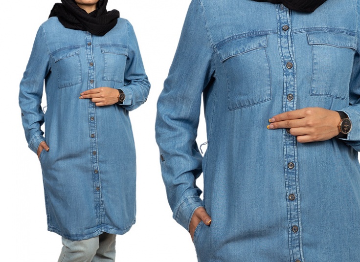 مانتو جین Fit & Flare