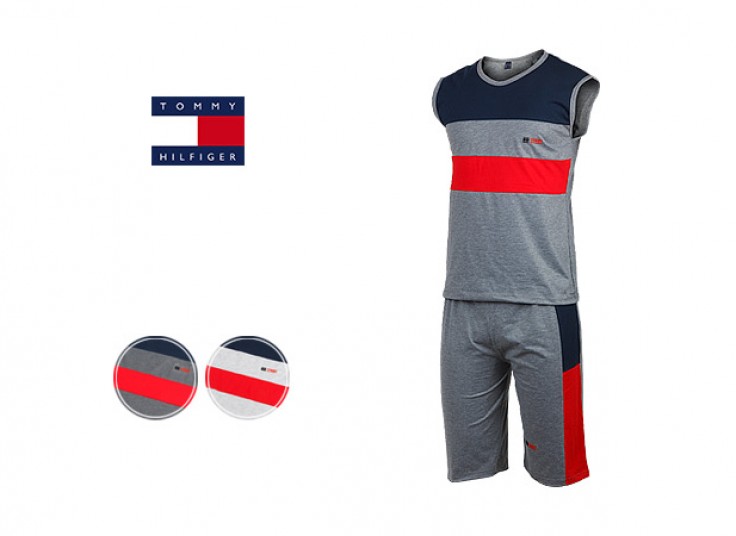 حلقه ای و شلوارک مردانه طرح TOMMY