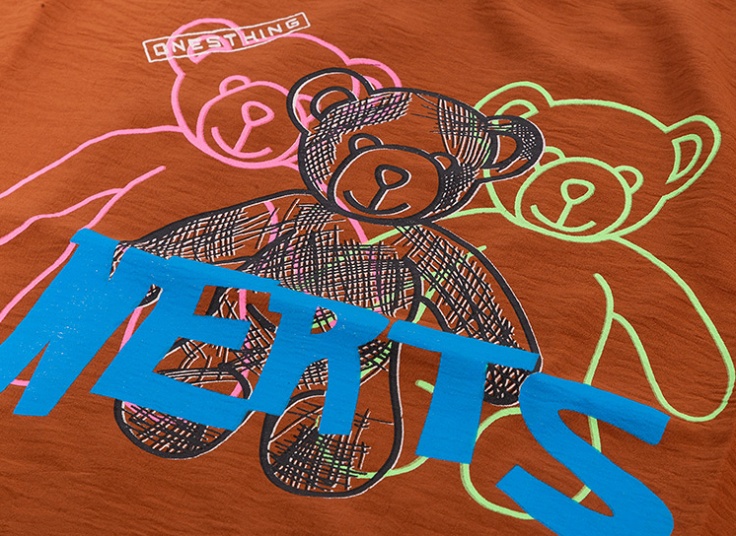 تیشرت کراپ طرح خرس