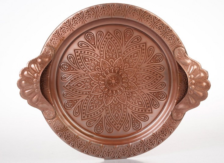 سینی فلزی طرح برجسته