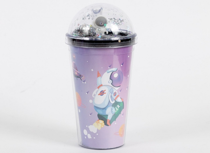 لیوان اسموتی چراغ دار گلکسی