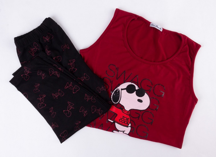 ست تاپ و شلوارک Snoopy