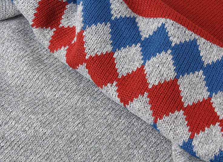 پلیور مردانه یقه گرد طرح Diamond