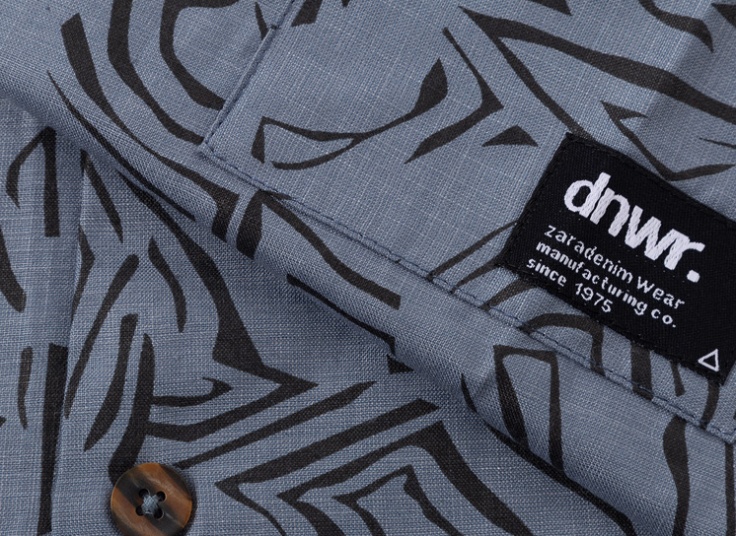 پیراهن چاپی آستین کوتاه طرح ZARA