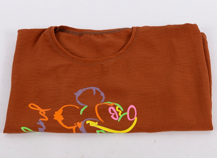 تیشرت کراپ طرح میکی موس