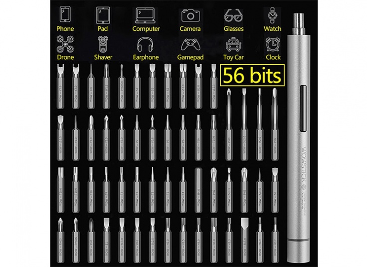 ست پيچ گوشتي شارژي شیائومی مدلWowstick 1F Plus 69 in 1
