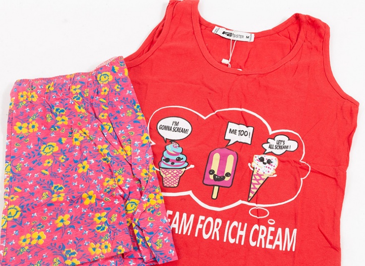 تاپ شورتک طرح بستنی FB Sister