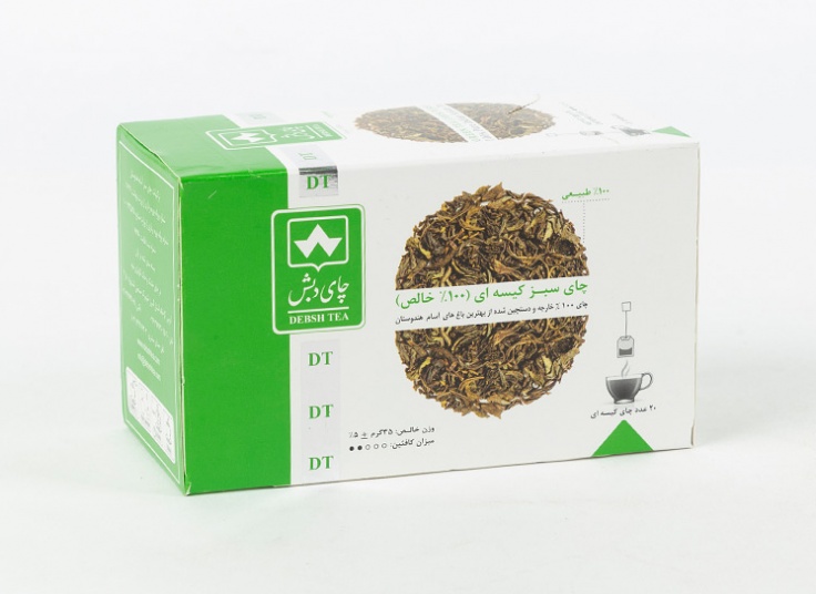 انواع چای سبز کیسه ای دبش